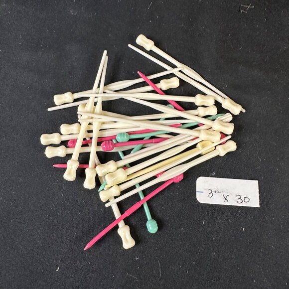 Vintage Lot 60 Wire Brush Mesh Bristle Hair Rollers Curler Metal Clips Perm Rods - Picture 9 of 12